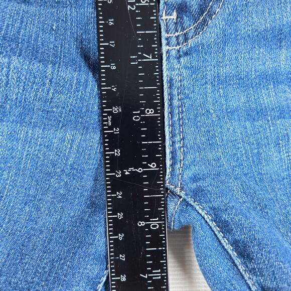 Judy Blue Mid Rise Distressed Raw Hem‎ Skinny Fit Jeans Women's Size 11/30 - Picture 5 of 7